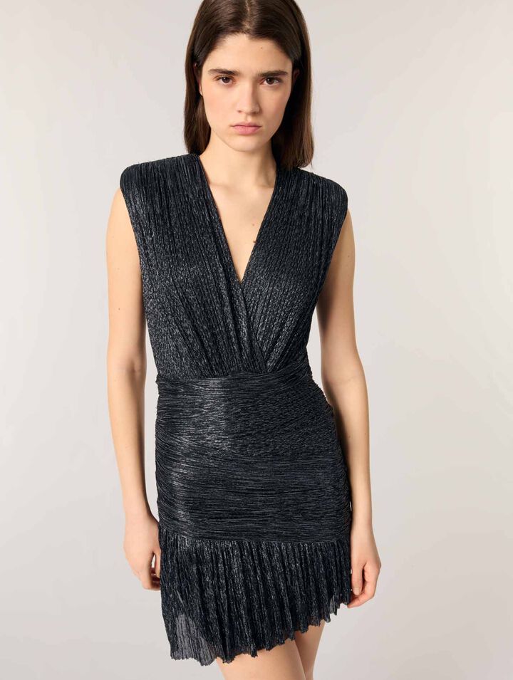 Kurzes Metallic-Kleid