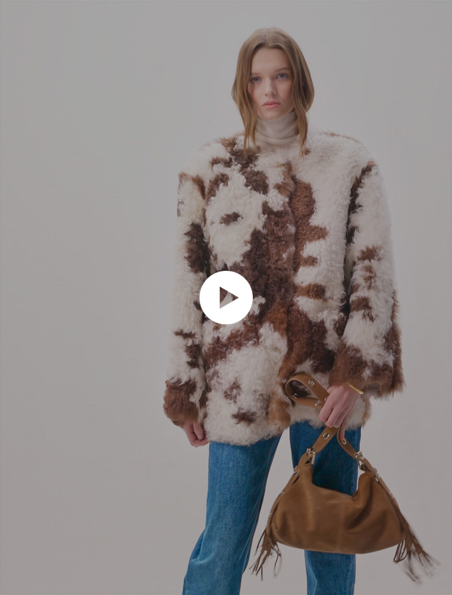 Wendbare Lammfelljacke