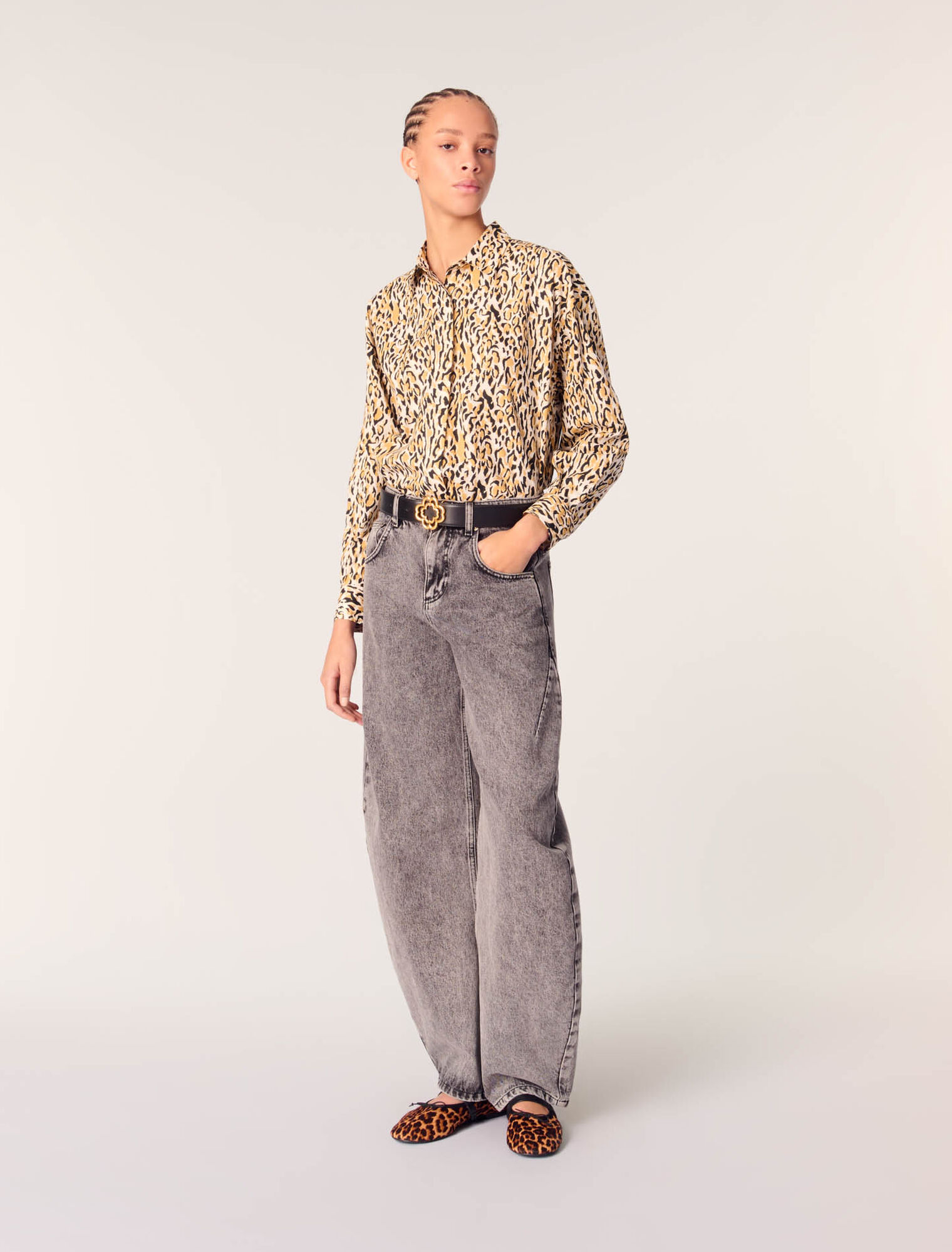 Hemd mit Leoparden-Print