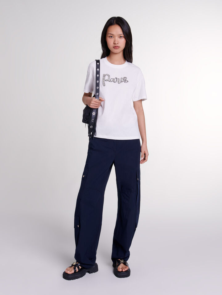 T-Shirt „Paris“ mit Strass