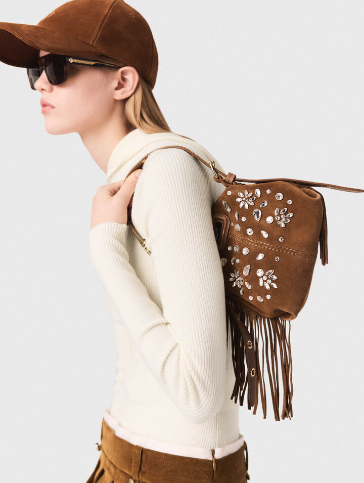 Micro-Tasche Miss M mit Strass