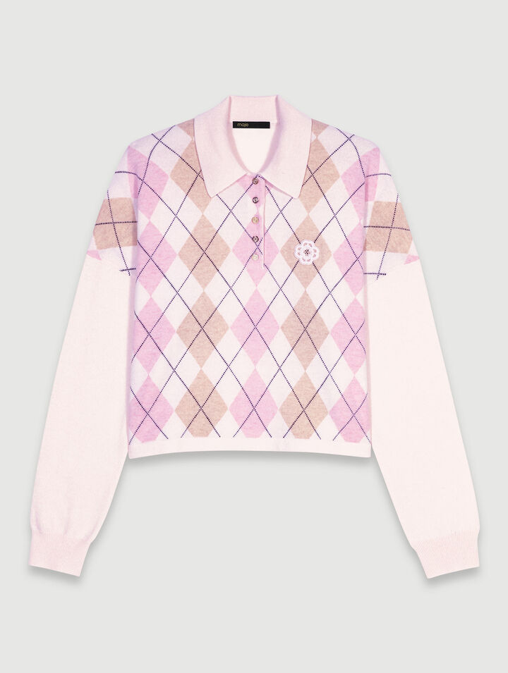 Kurzer Pullover aus Wollgemisch