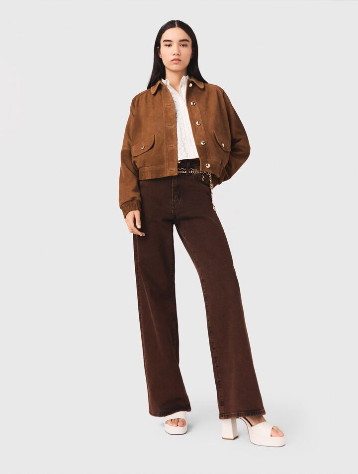 Bootcut-Jeans mit Kette