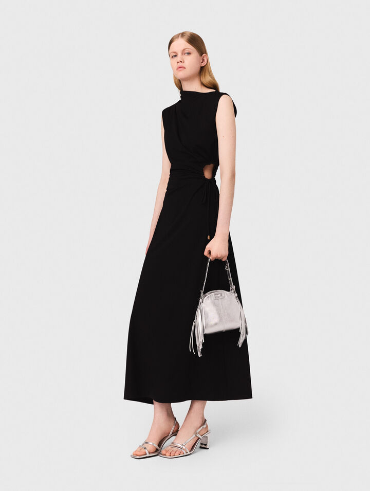 Maxikleid mit Cut-out-Taille