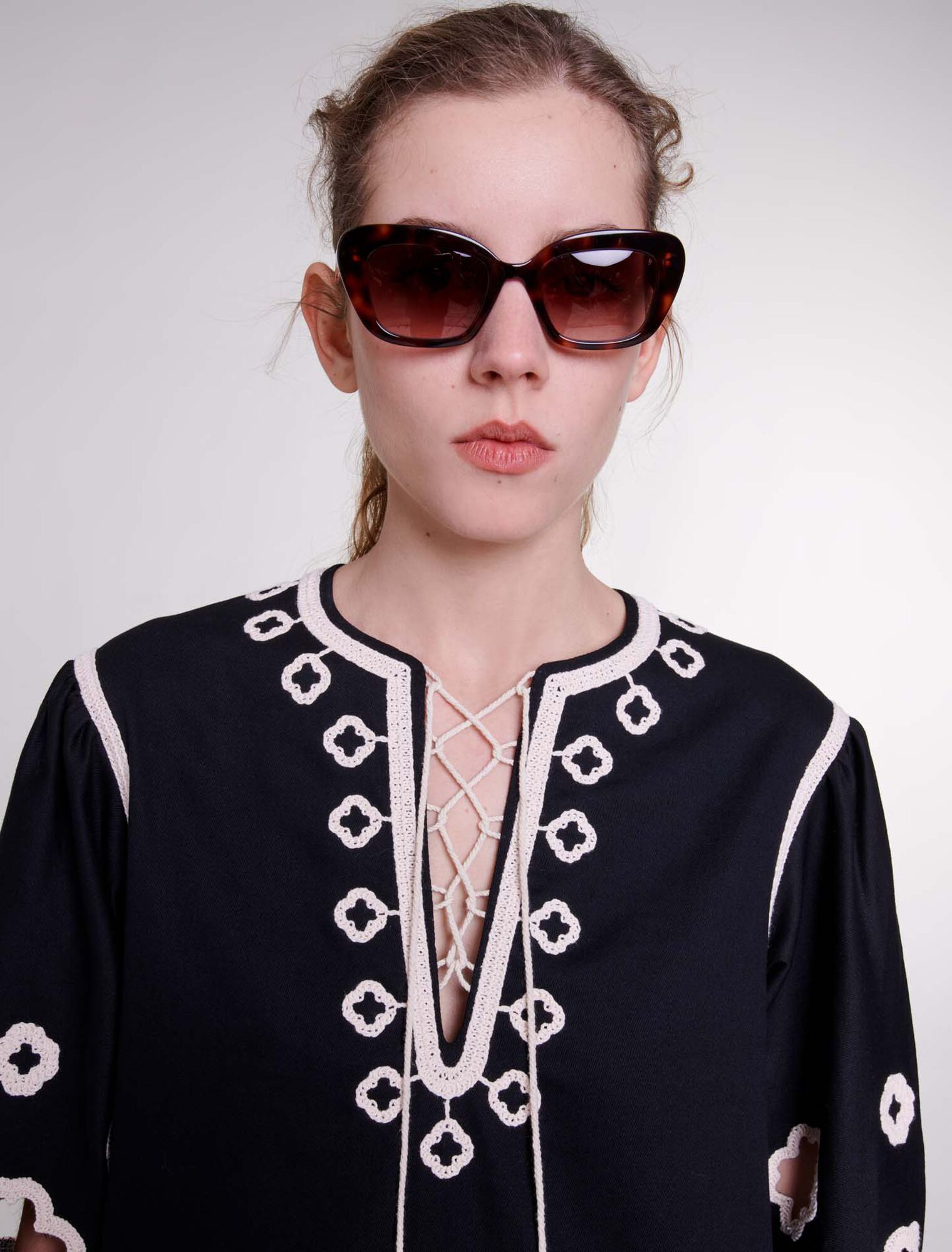 Cat-Eye-Sonnenbrille aus Acetat