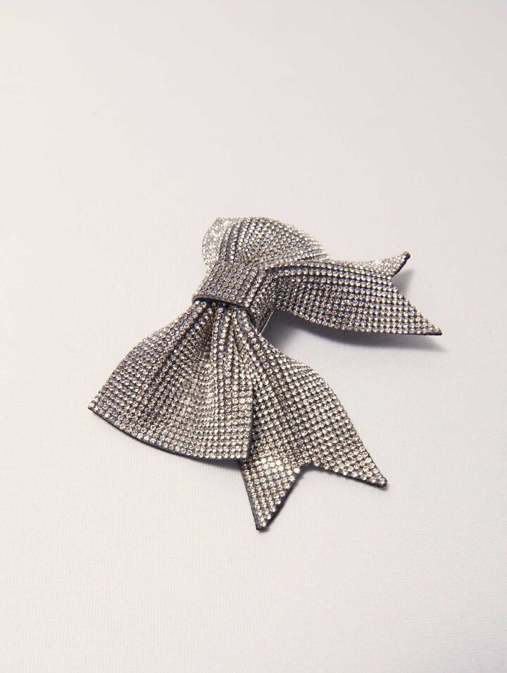 Haarspange Strass-Schleife