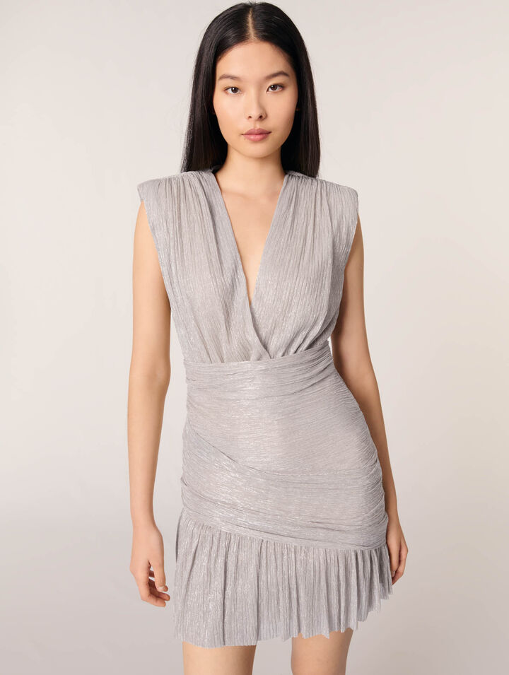 Kurzes Metallic-Kleid