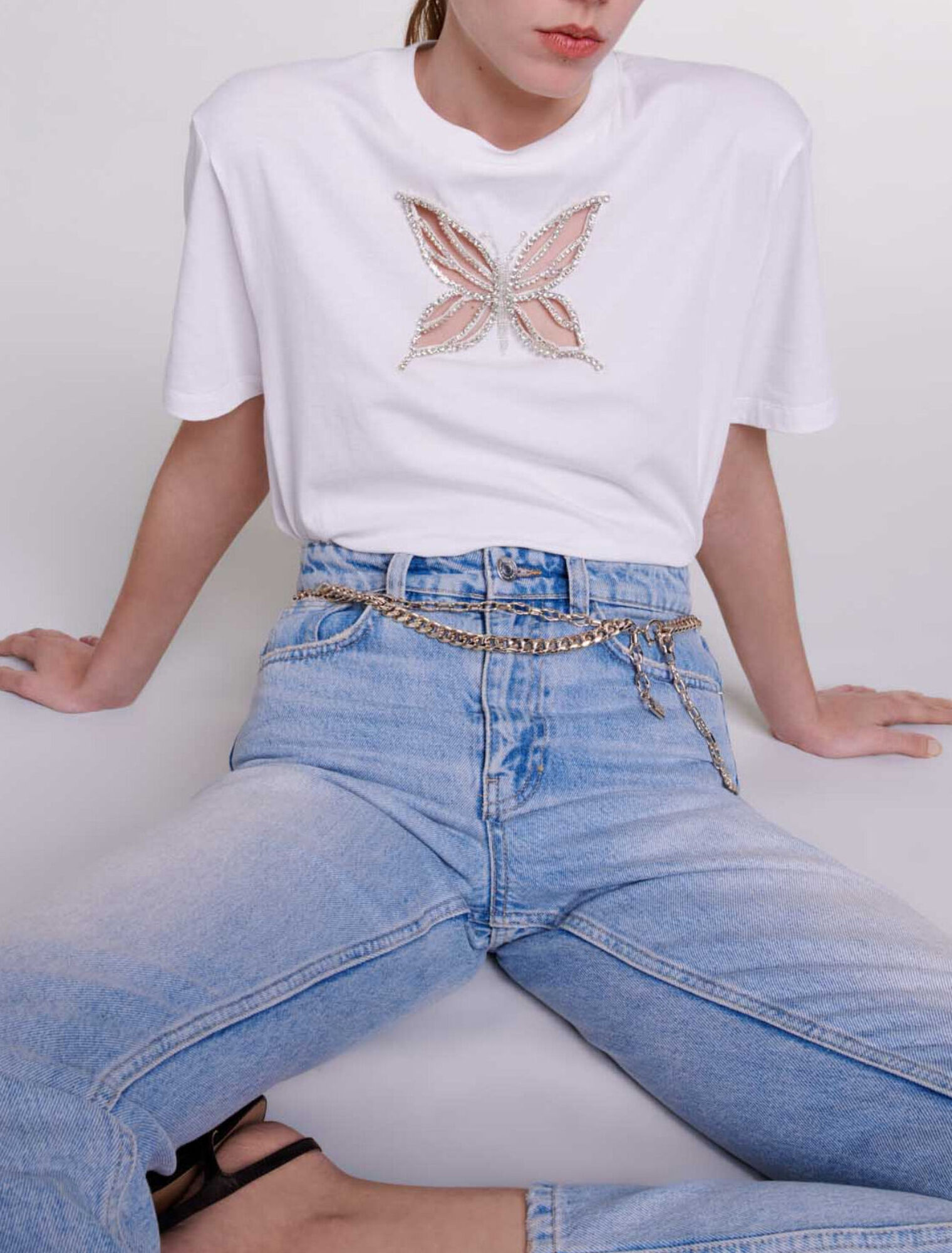 T-Shirt mit Strass
