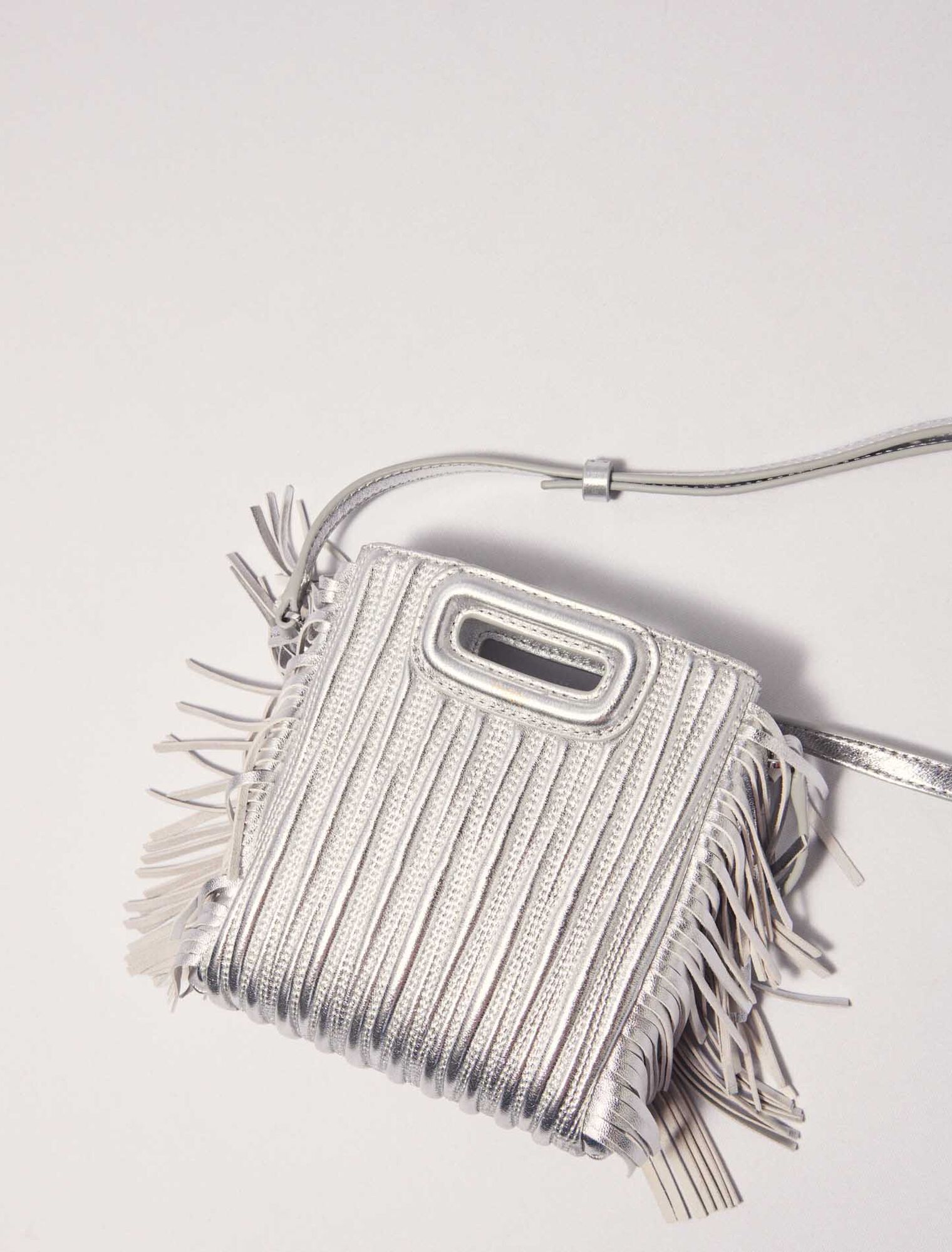 M-Tasche aus Metallicleder