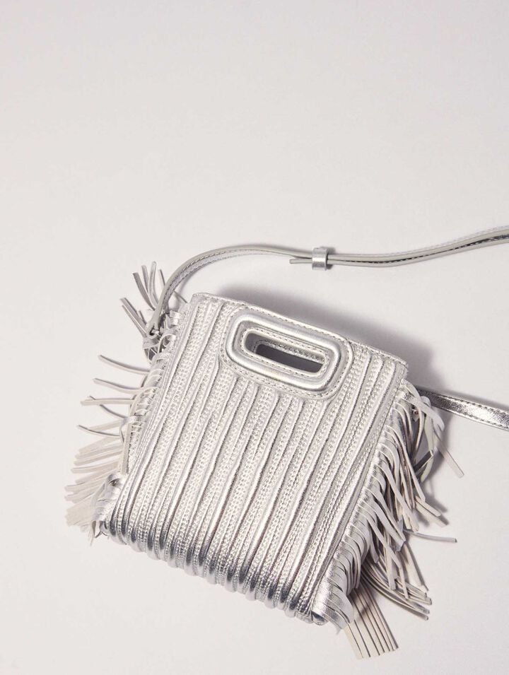 M-Tasche aus Metallicleder