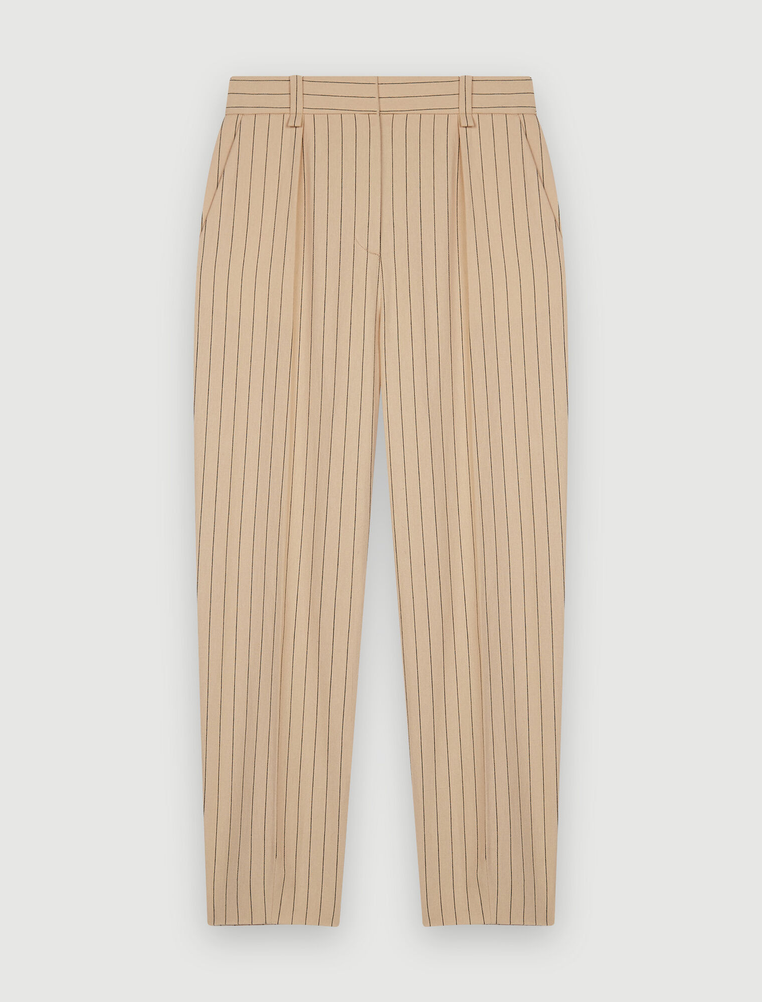 Eng anliegende Hose mit Streifen