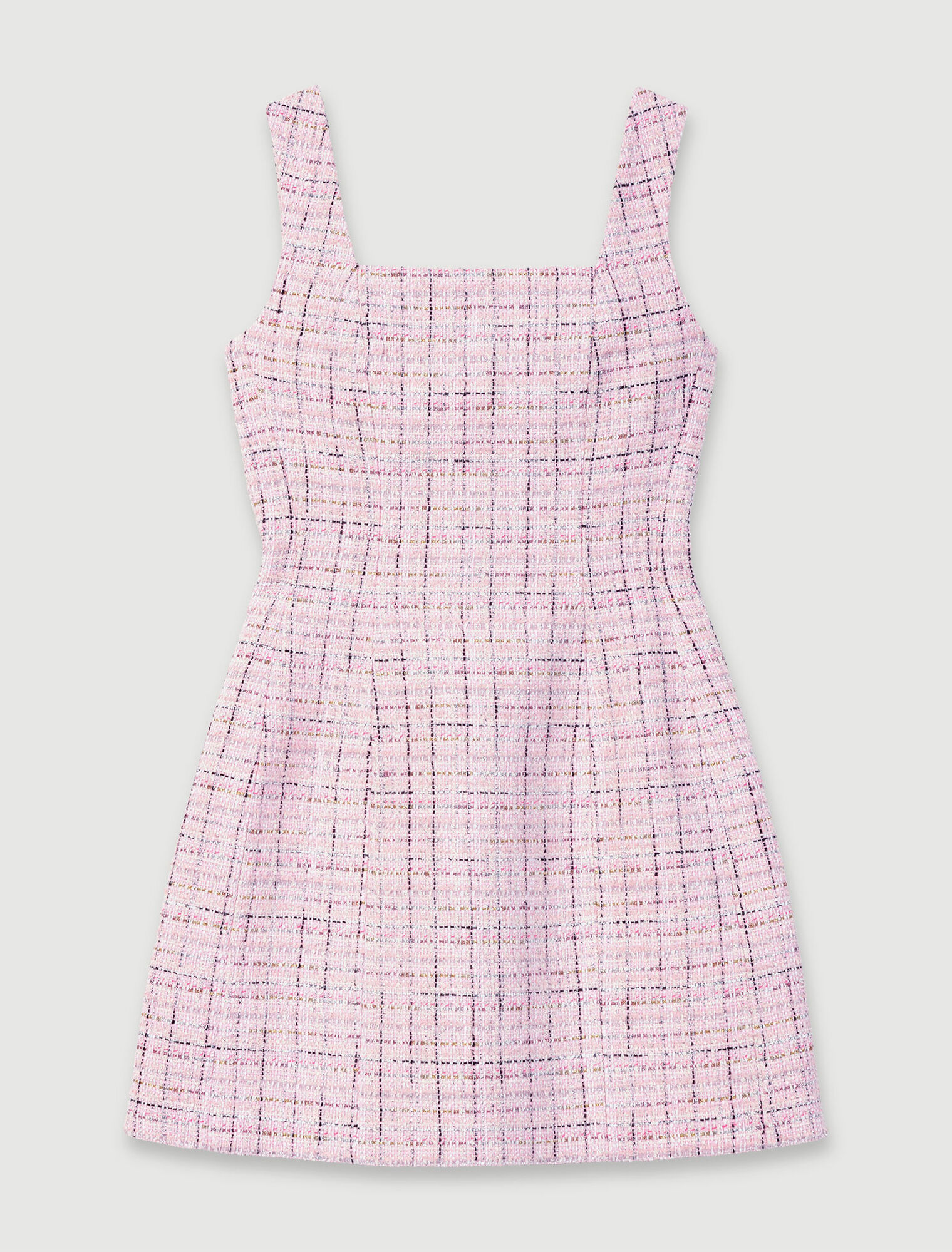 Ärmelloses Kleid aus Tweed
