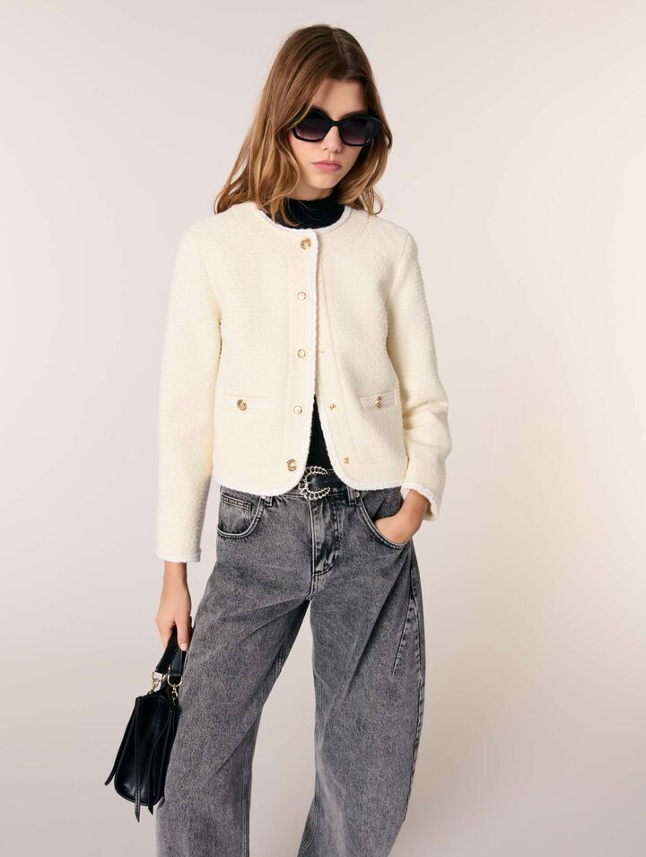 Kurze Tweedjacke
