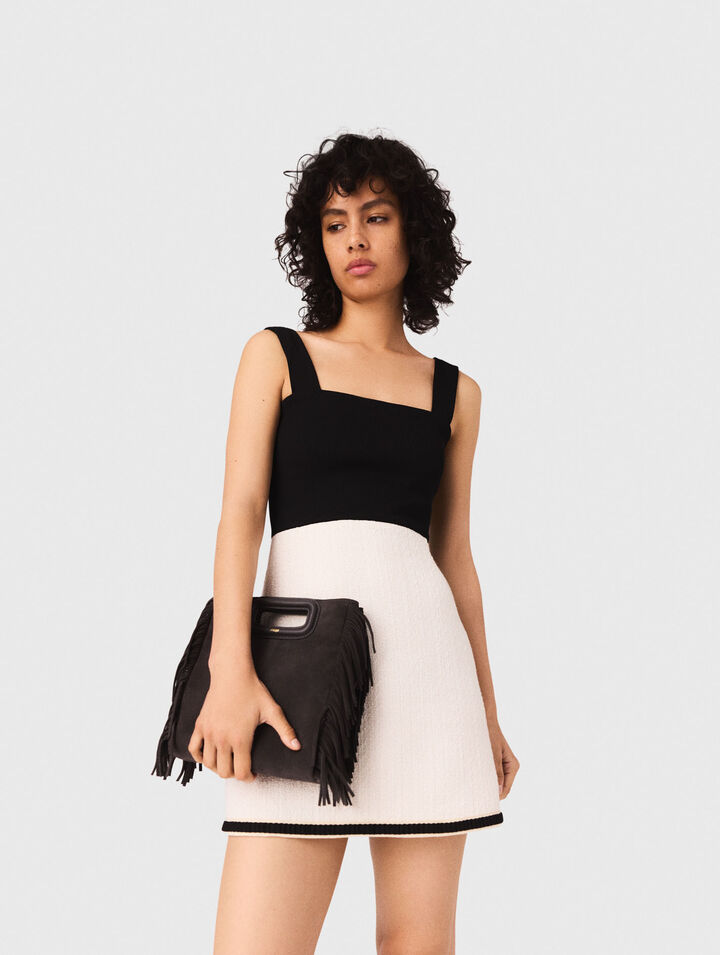 2-in-1-Kleid aus Tweed