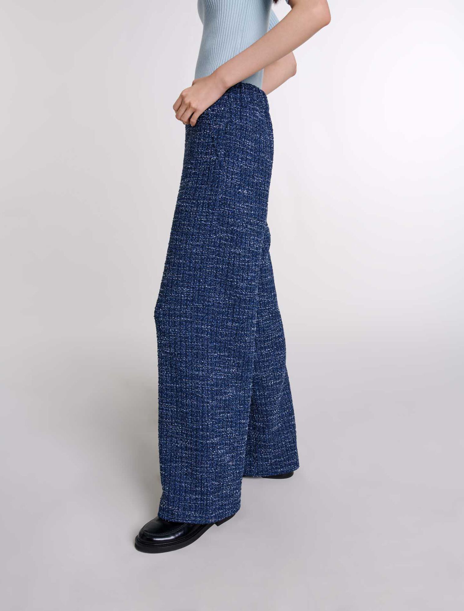 Weite Tweedhose