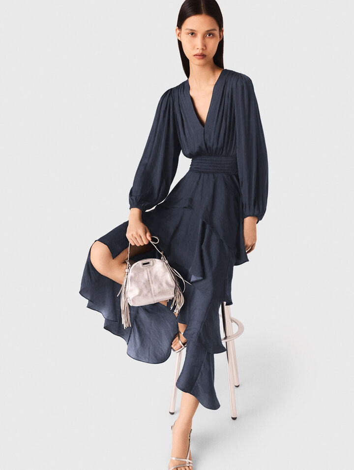 Langes Rüschenkleid