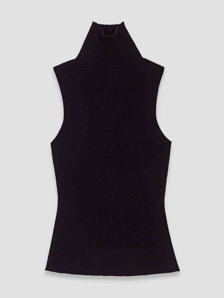 Ärmelloses Stricktop