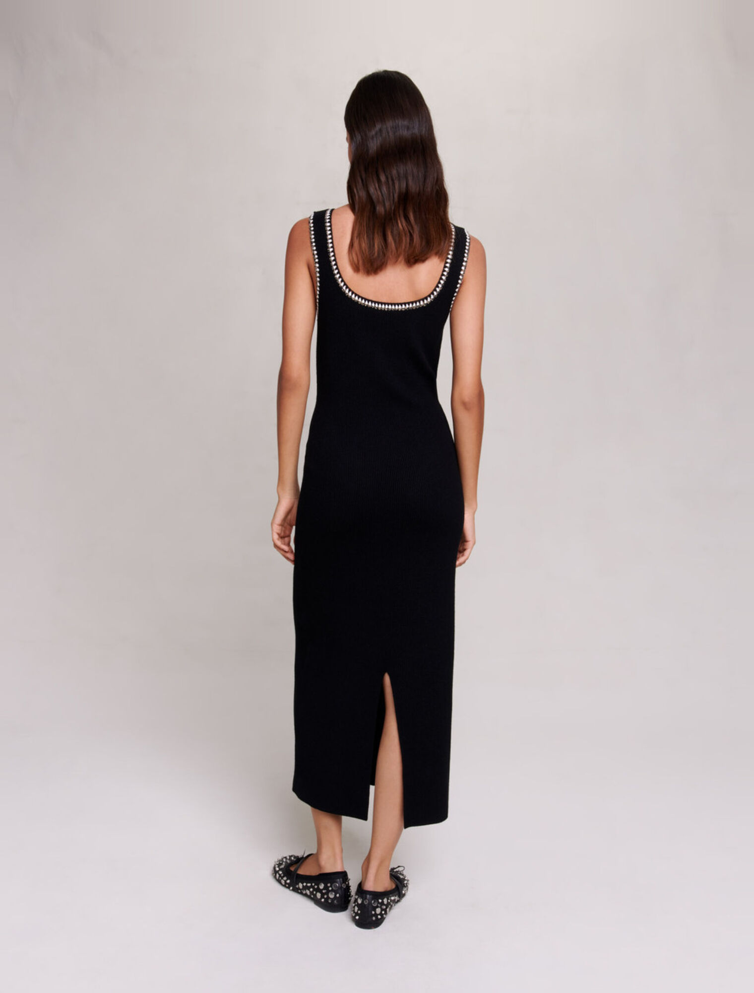Langes Strickkleid