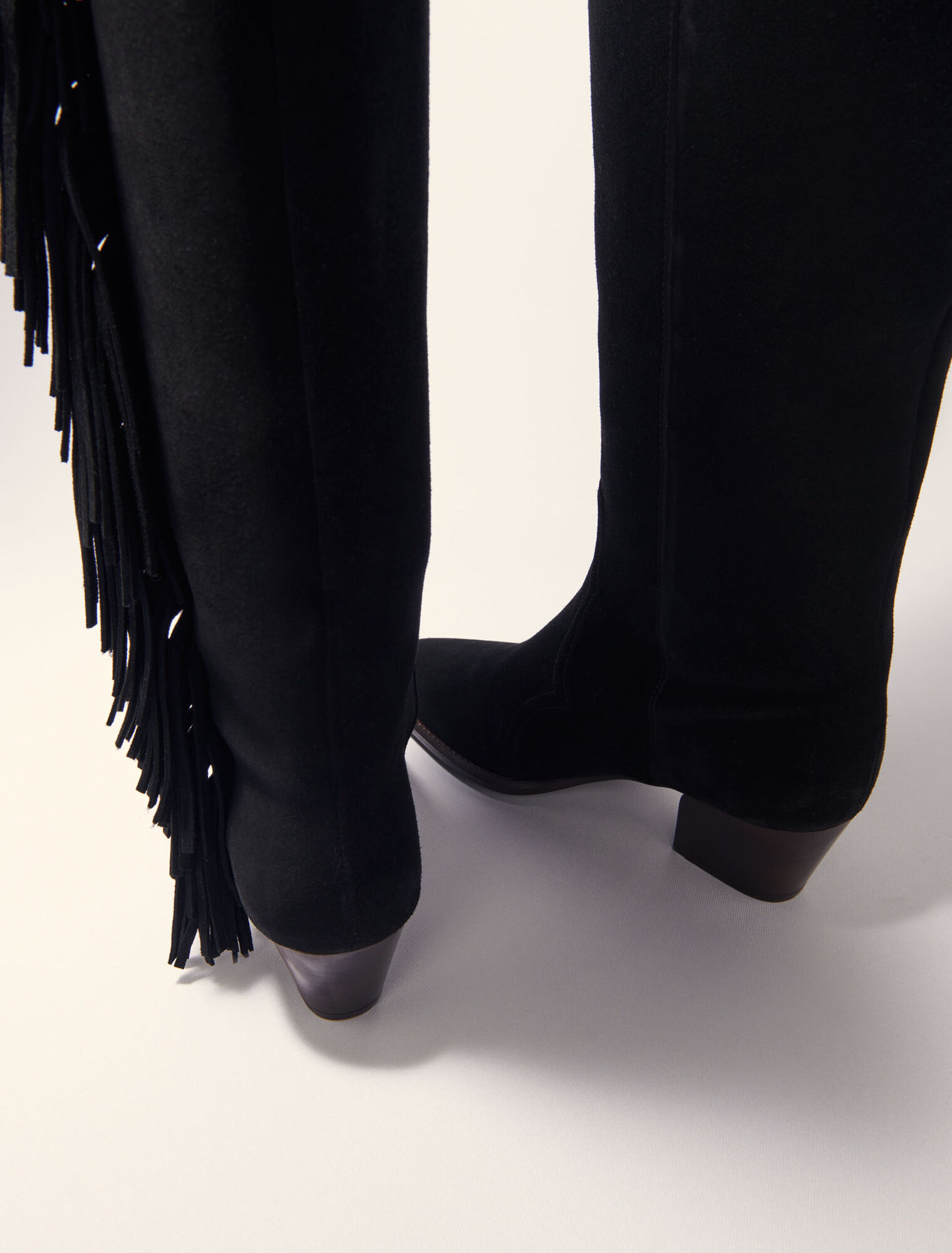 Westernstiefel aus Veloursleder