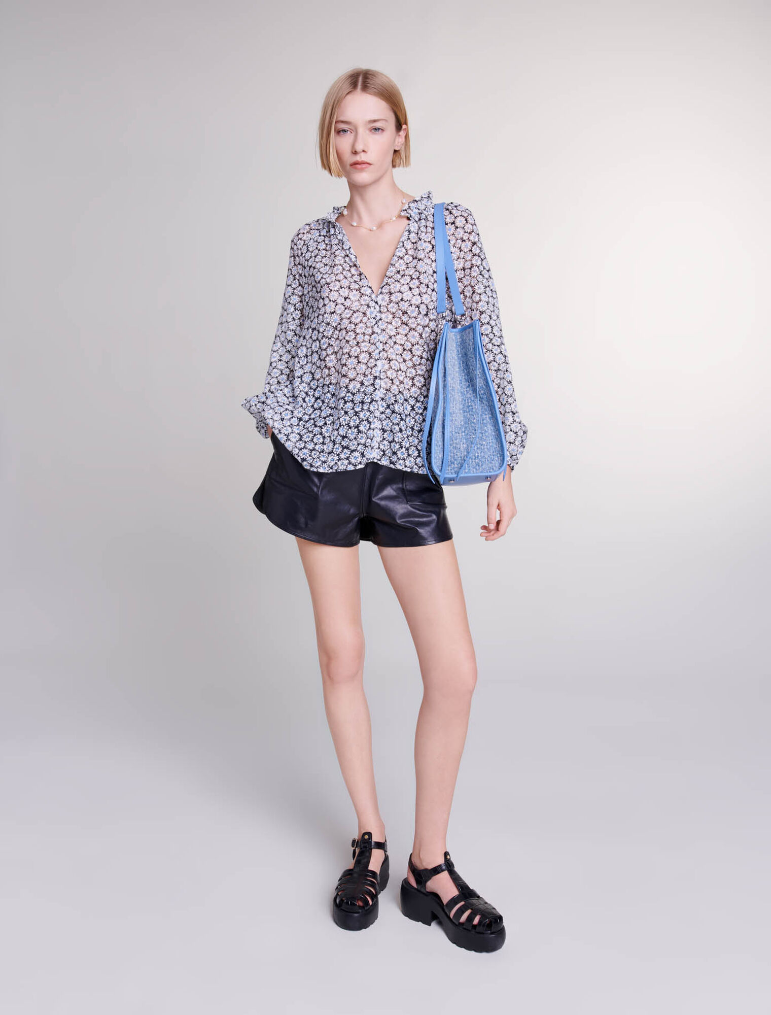 Bluse mit Blumen-Print