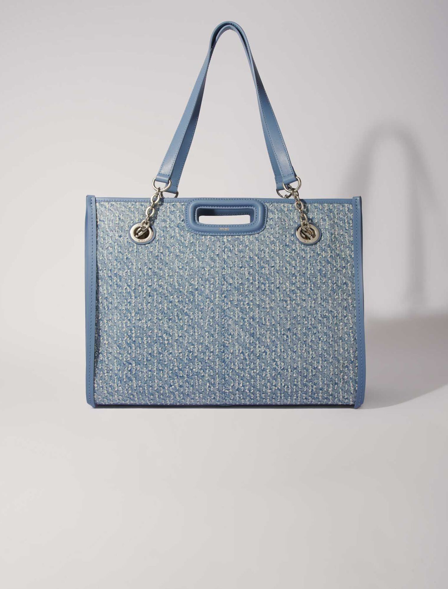 Tragetasche aus Denim und Strass