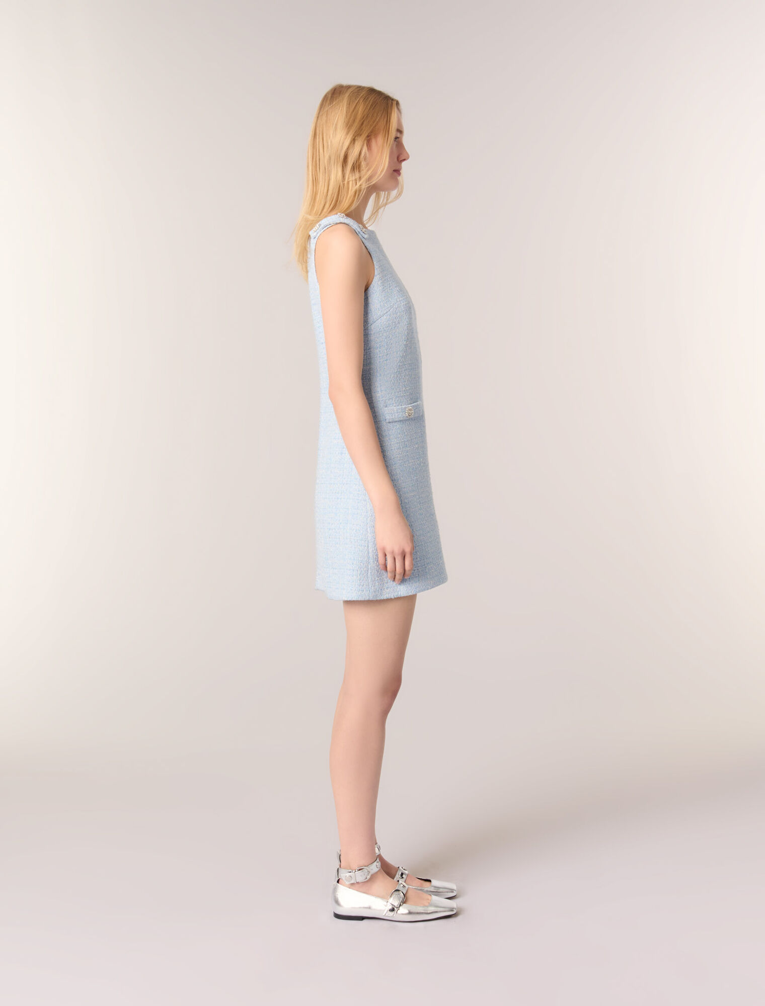 Kurzes Tweedkleid