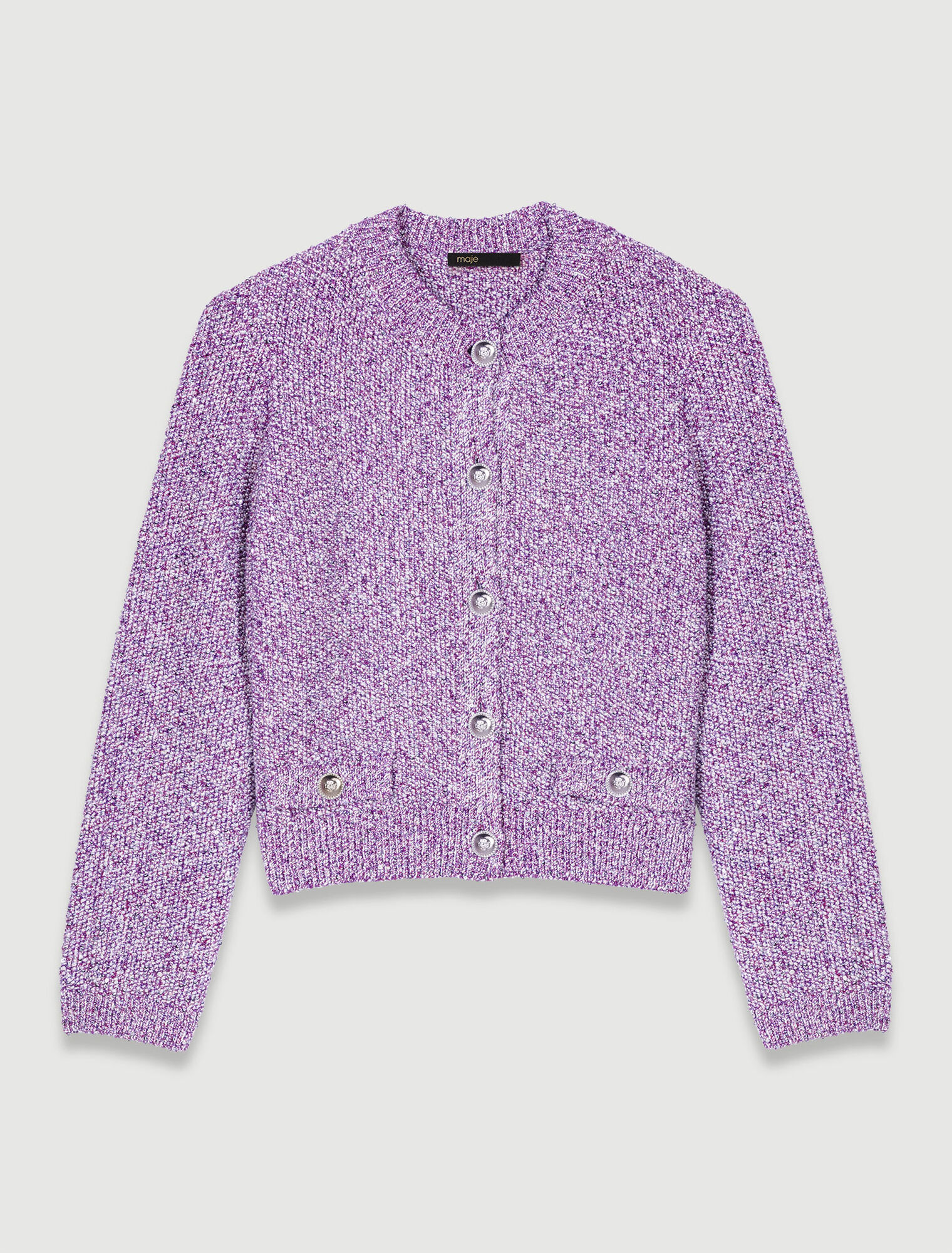 Strick-Cardigan mit Pailletten