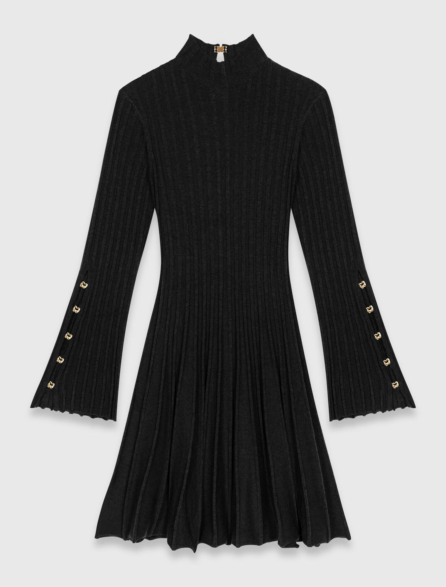 Kurzes Skaterkleid mit Stehkragen