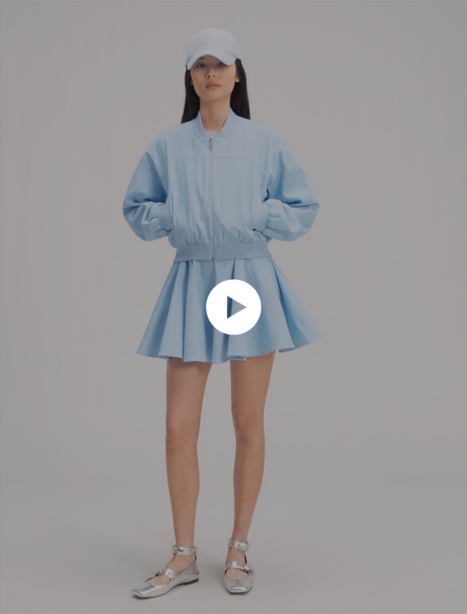Kurzer Bomber-Blouson aus Denim