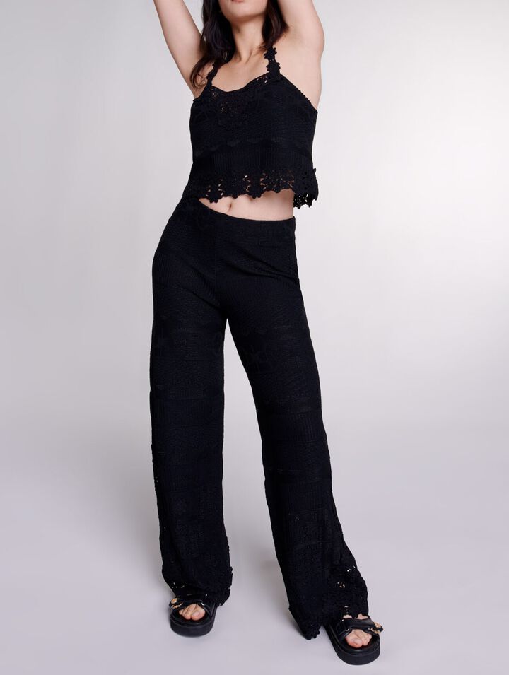 Kurzes Top mit Gipüre