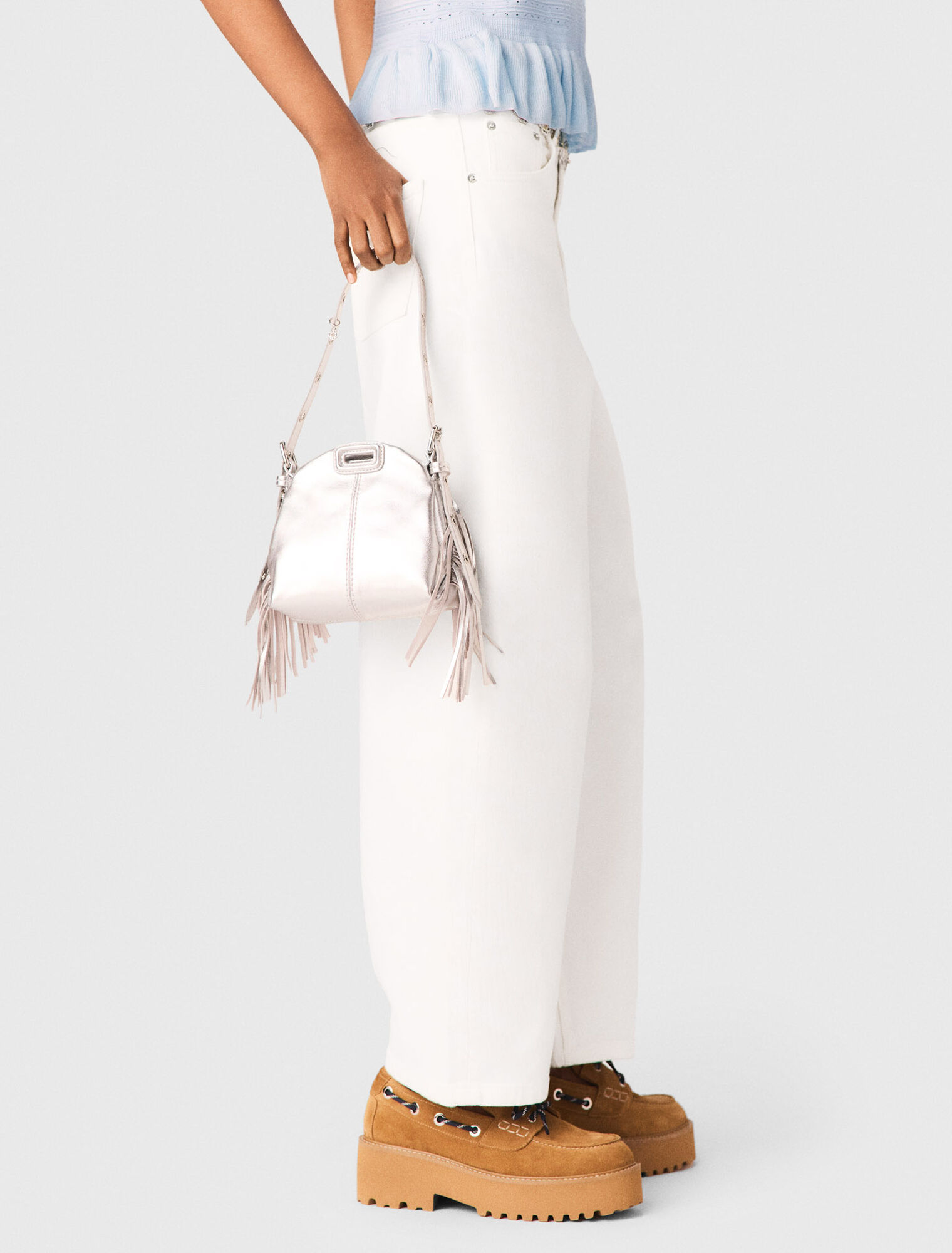 Stricktop mit Volants