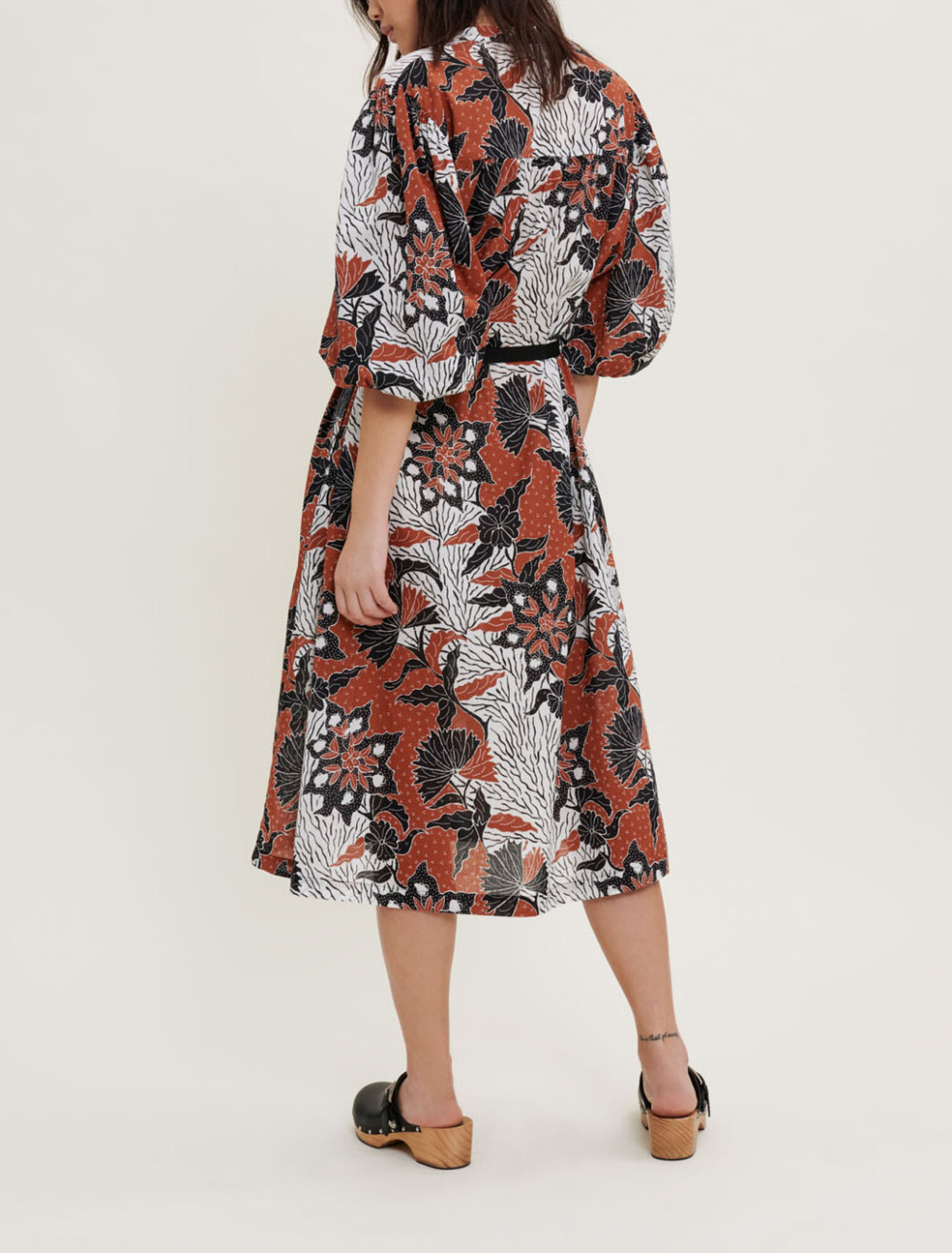 Kleid aus bedrucktem Baumwollvoile
