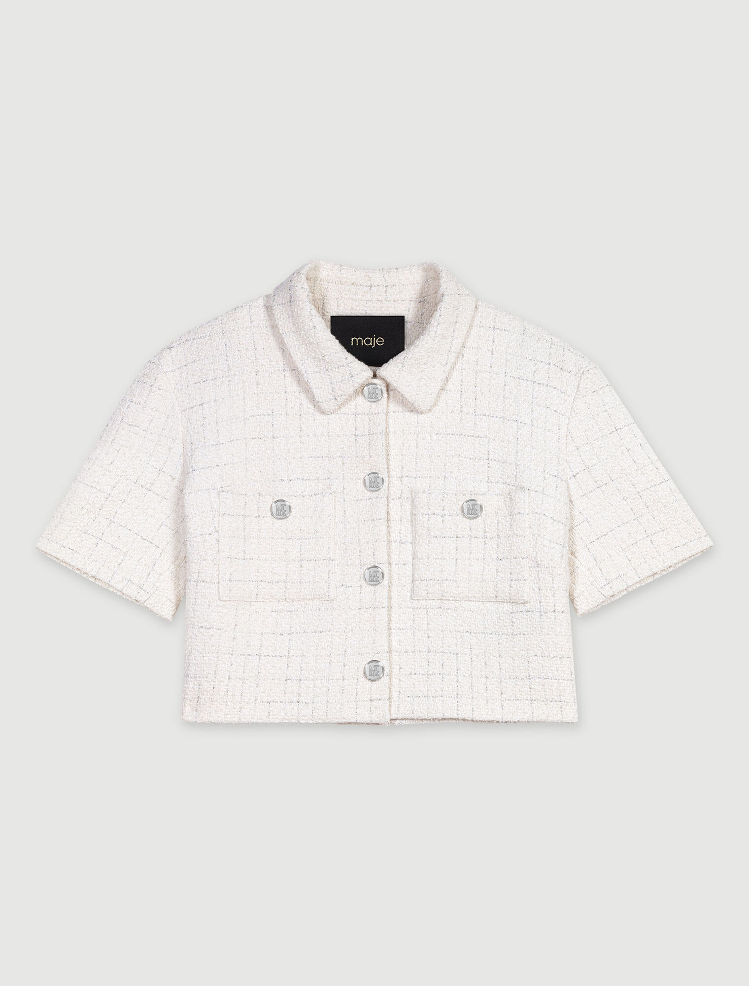 Kurzes Tweed-Top