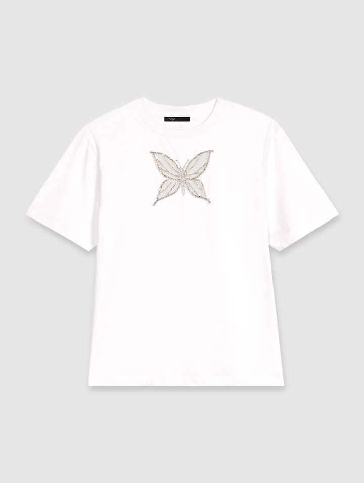 T-Shirt mit Strass
