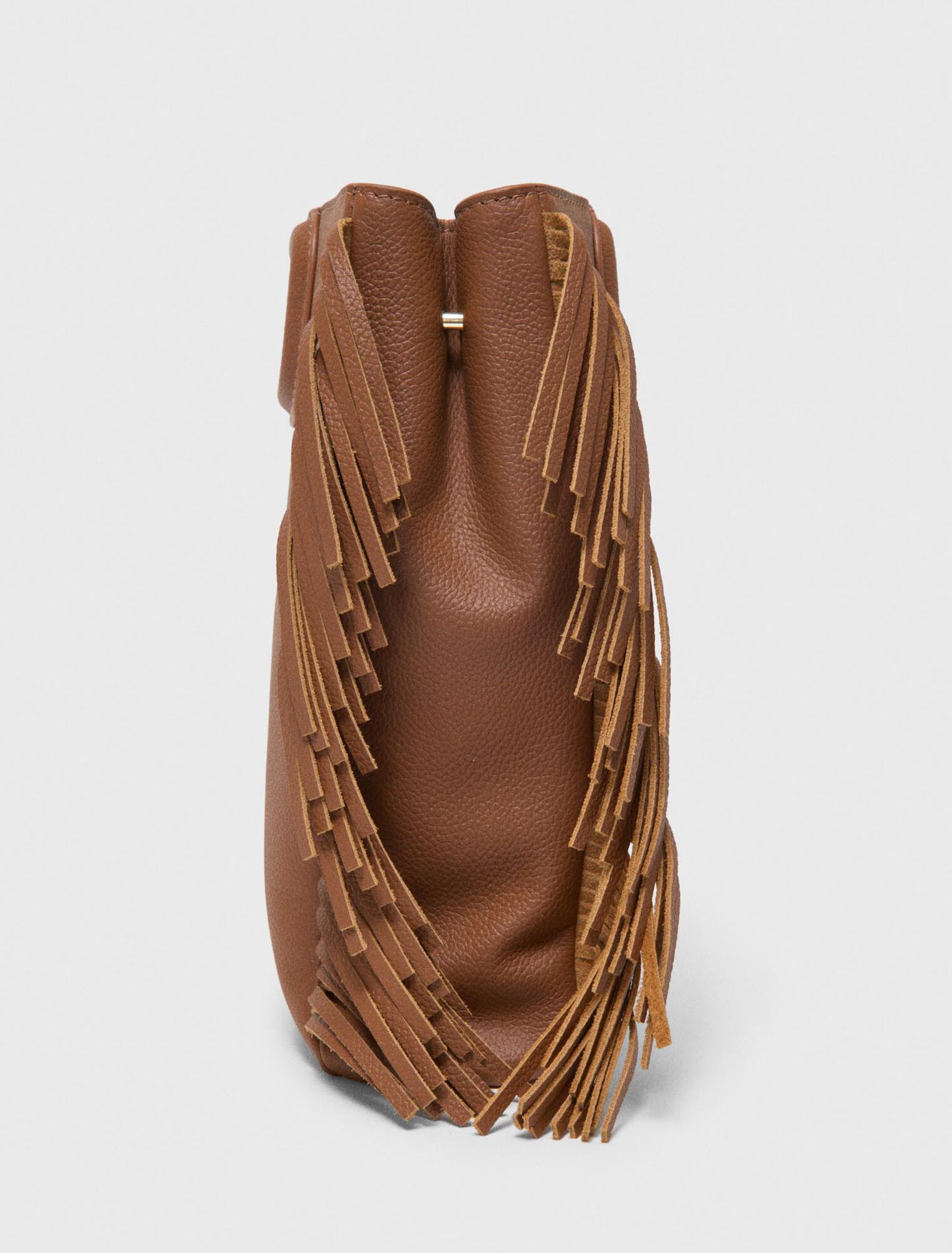 M-Tasche aus genarbtem Leder