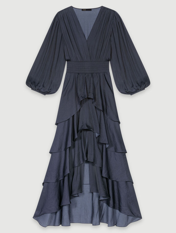 Langes Rüschenkleid