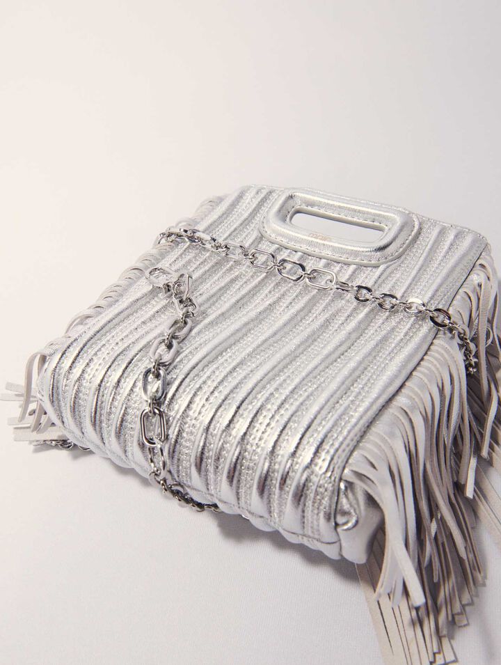 M-Tasche aus Metallicleder