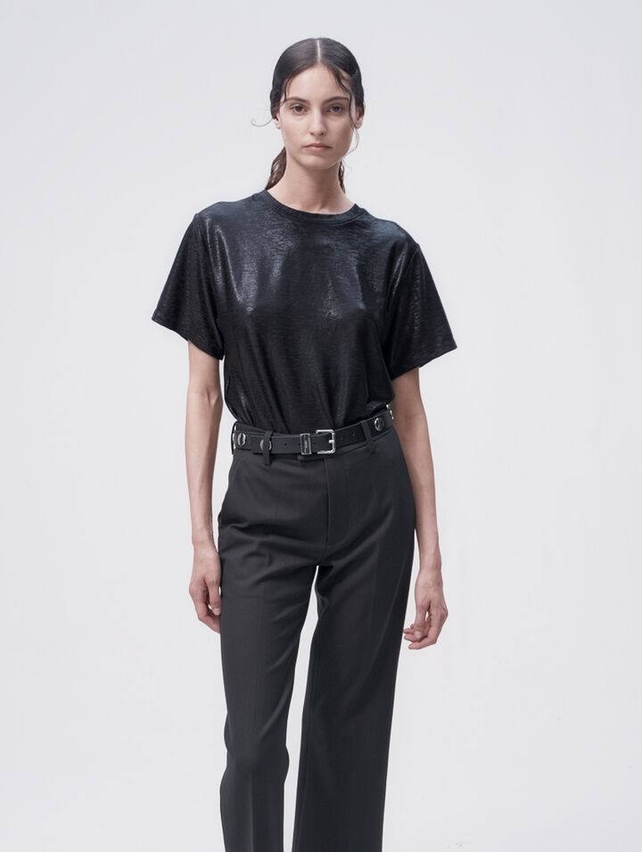 T-Shirt aus Lamé