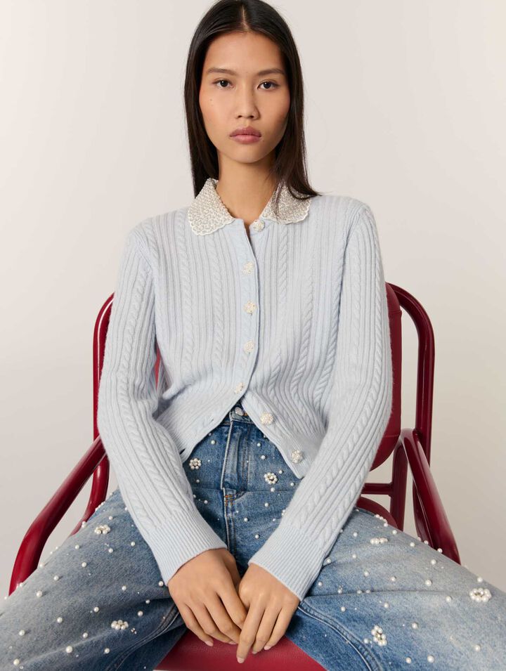 Cardigan mit abnehmbarem