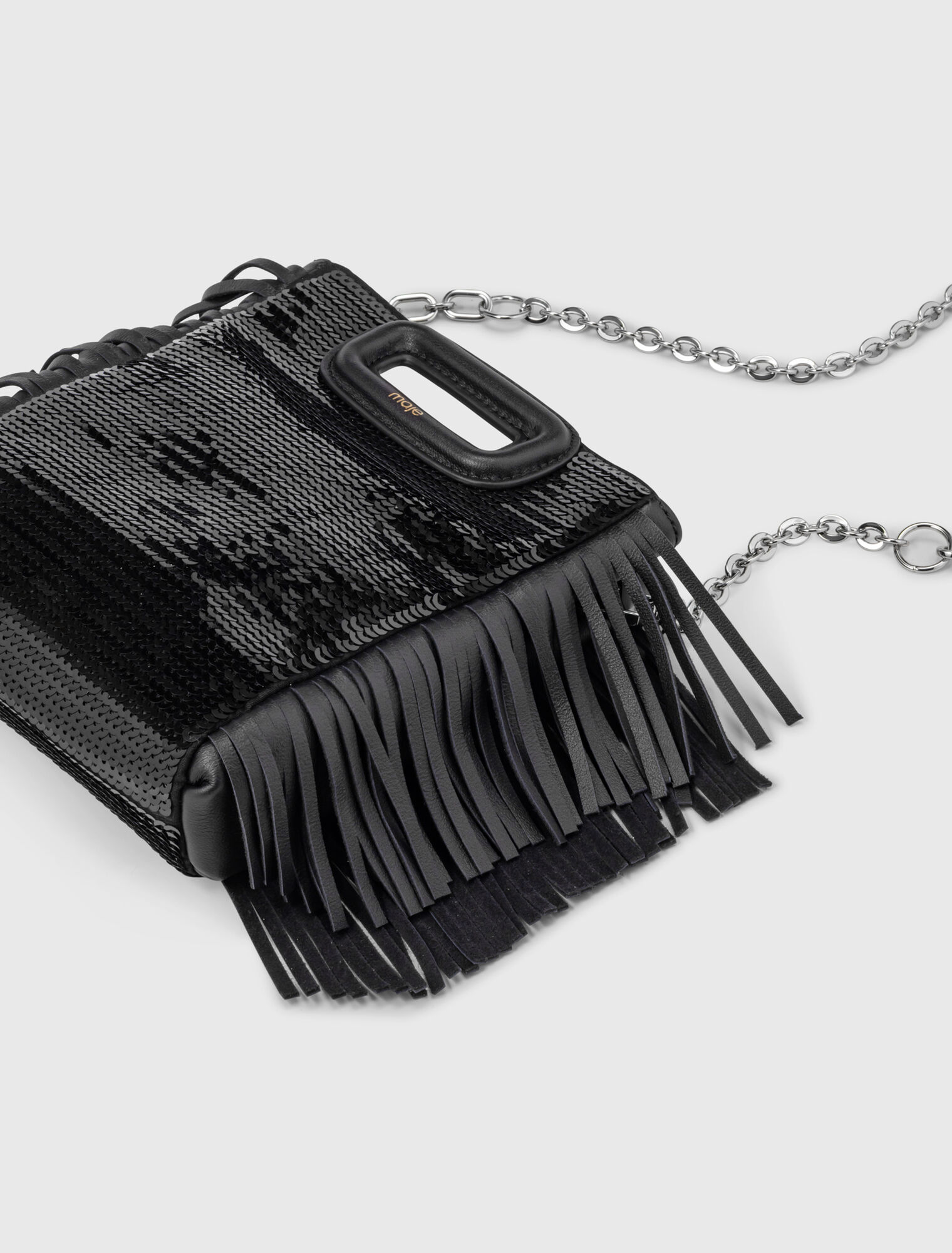 M-Tasche mit Pailletten