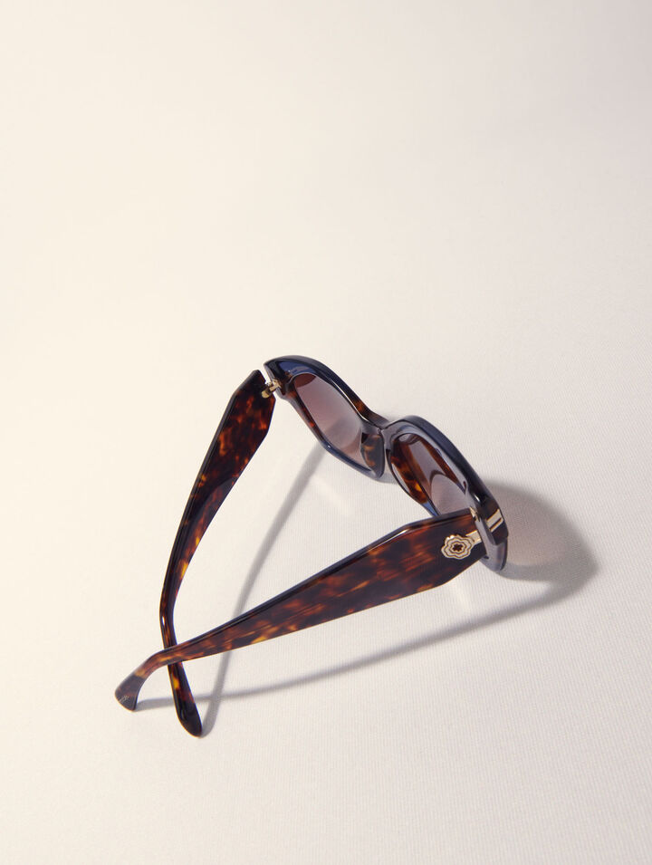 Cat-Eye-Sonnenbrille aus Acetat