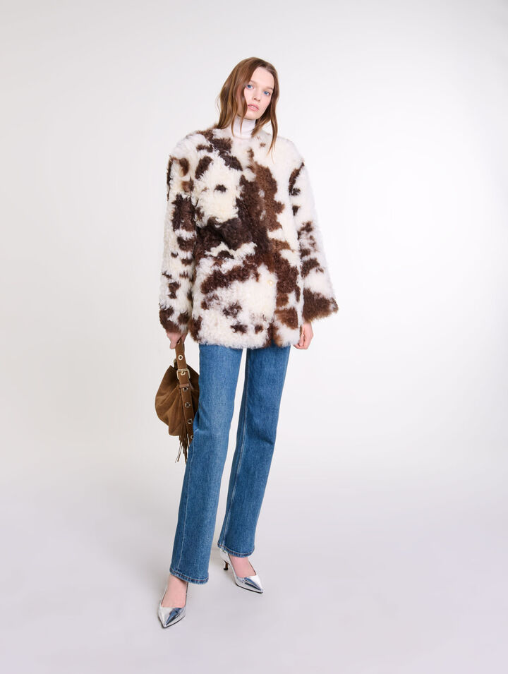 Wendbare Lammfelljacke