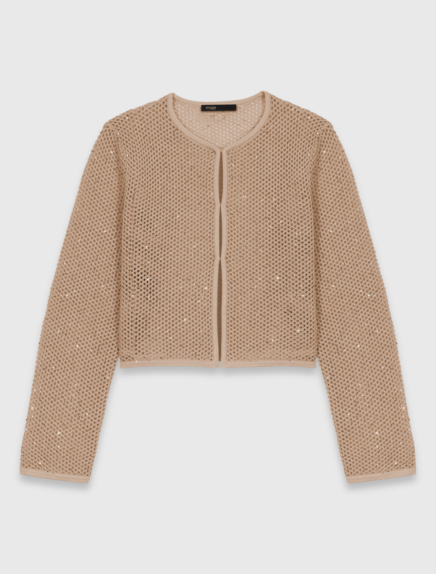 Strick-Cardigan mit Strass