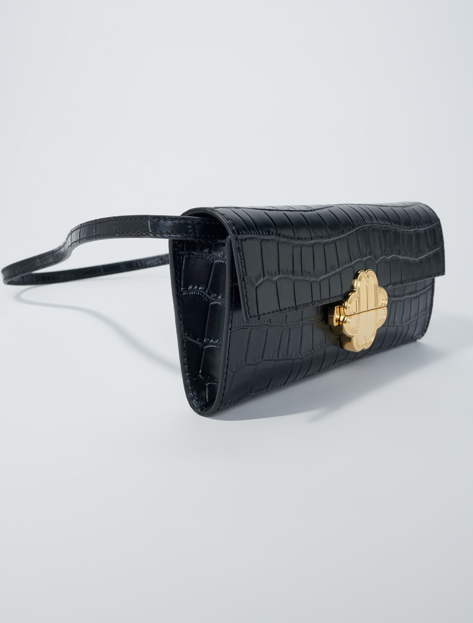 Ledertasche mit Krokoprägung