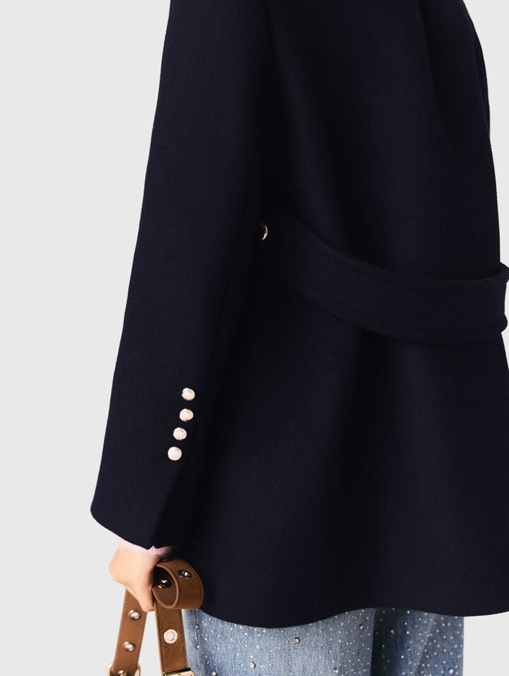 Mantel aus Wollgemisch