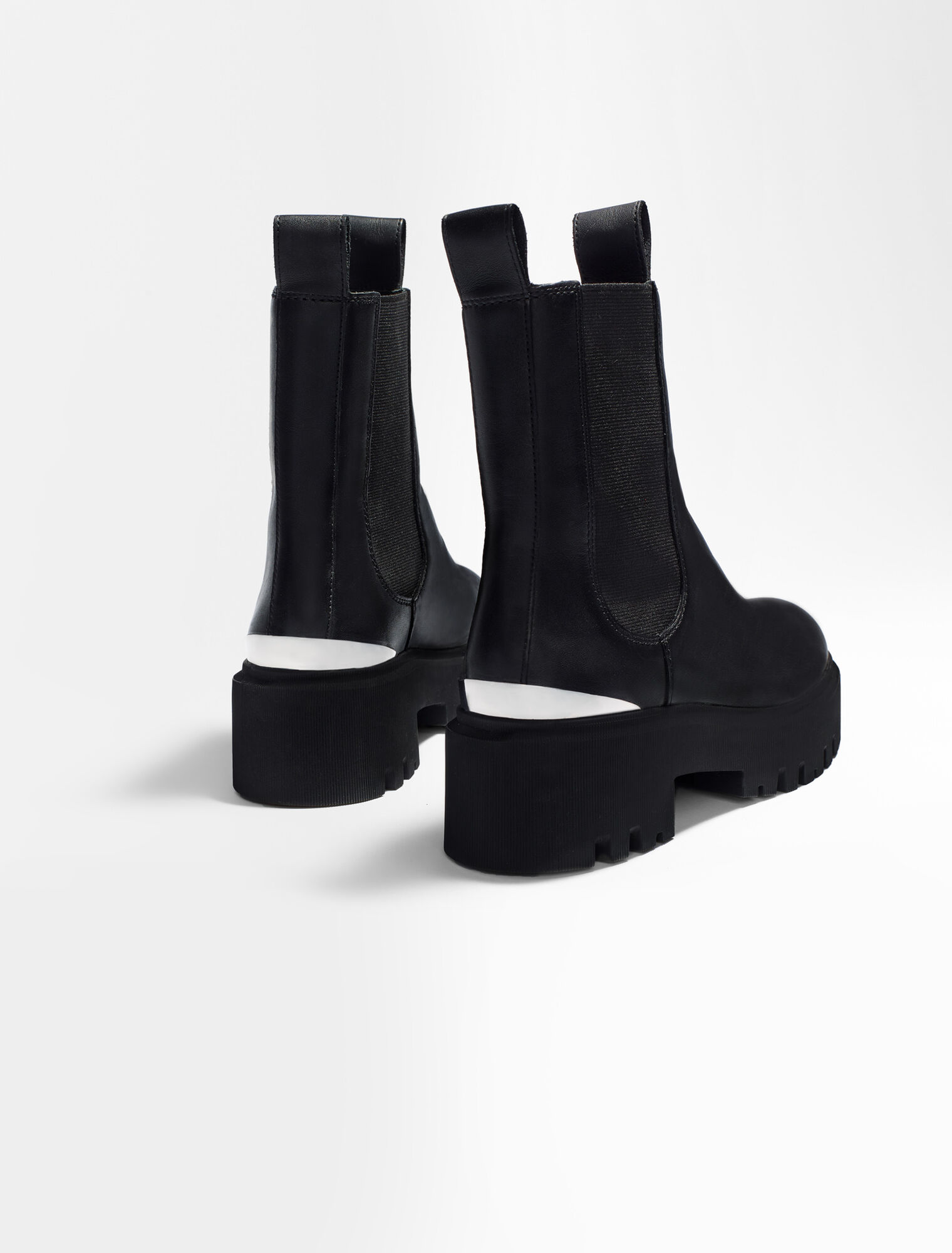 Chelsea-Stiefeletten mit Plateau