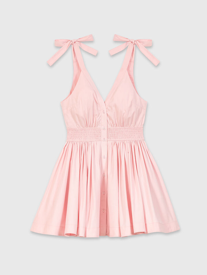 Kurzes ausgestelltes Baumwollkleid