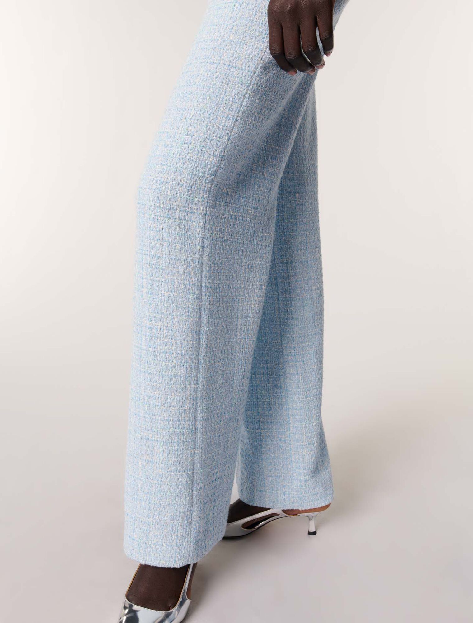 Tweedhose mit Gürtel