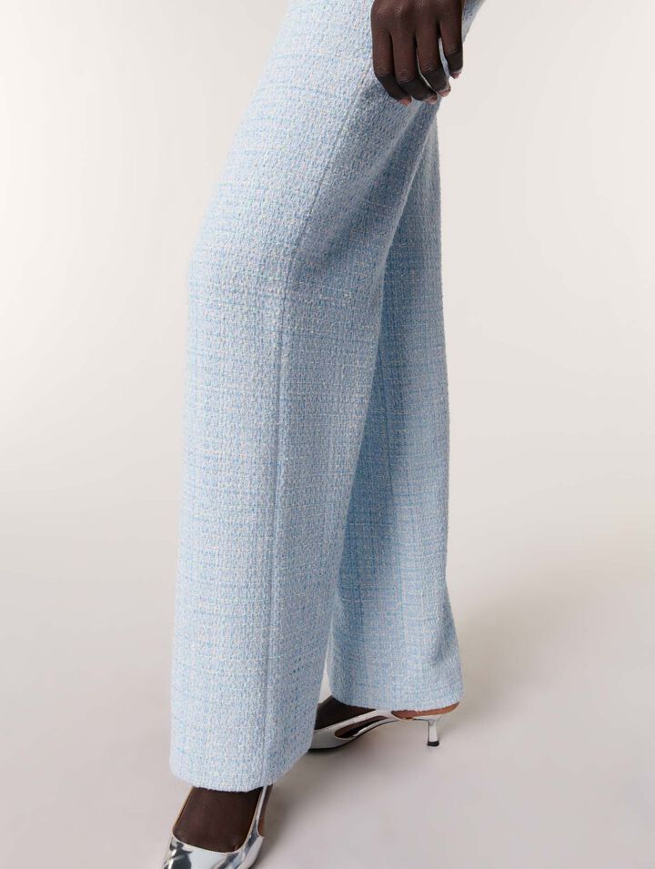 Tweedhose mit Gürtel