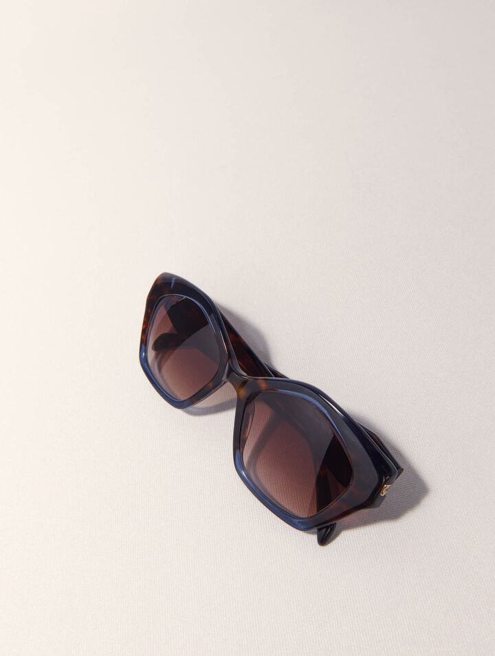 Cat-Eye-Sonnenbrille aus Acetat